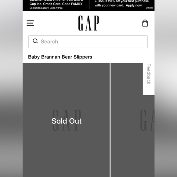 Baby Gap Baby  Brannan Bear Slippers - Picture 4 of 4